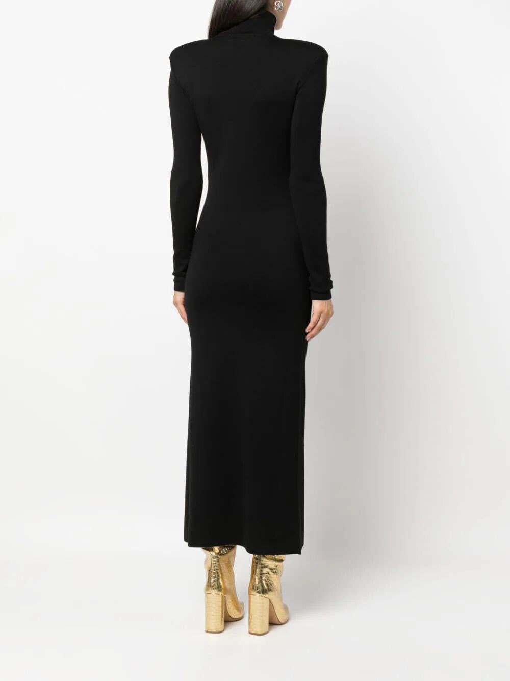 midi length wool dress
