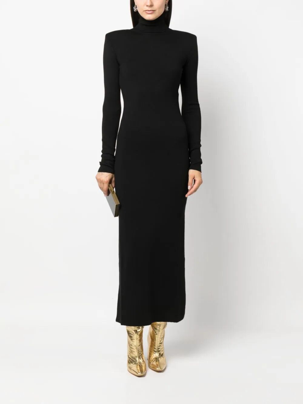 midi length wool dress