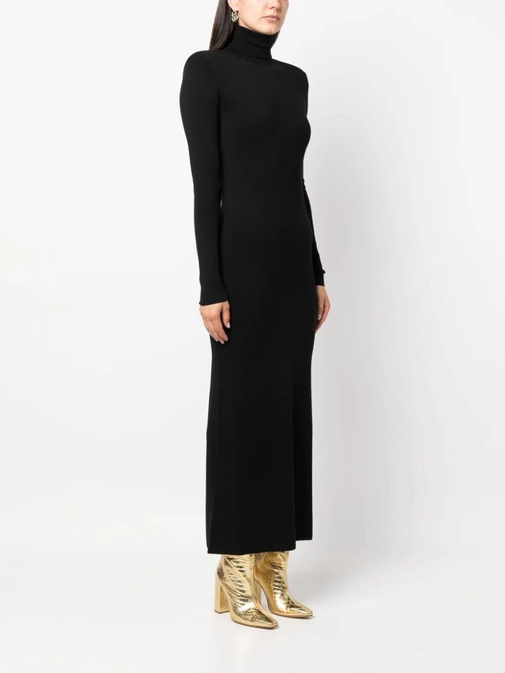 midi length wool dress