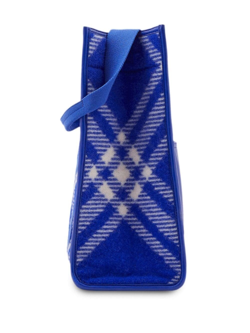 check-pattern shopper tote bag