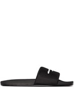 Alexander wang パッド入りロゴプールスライドサンダル