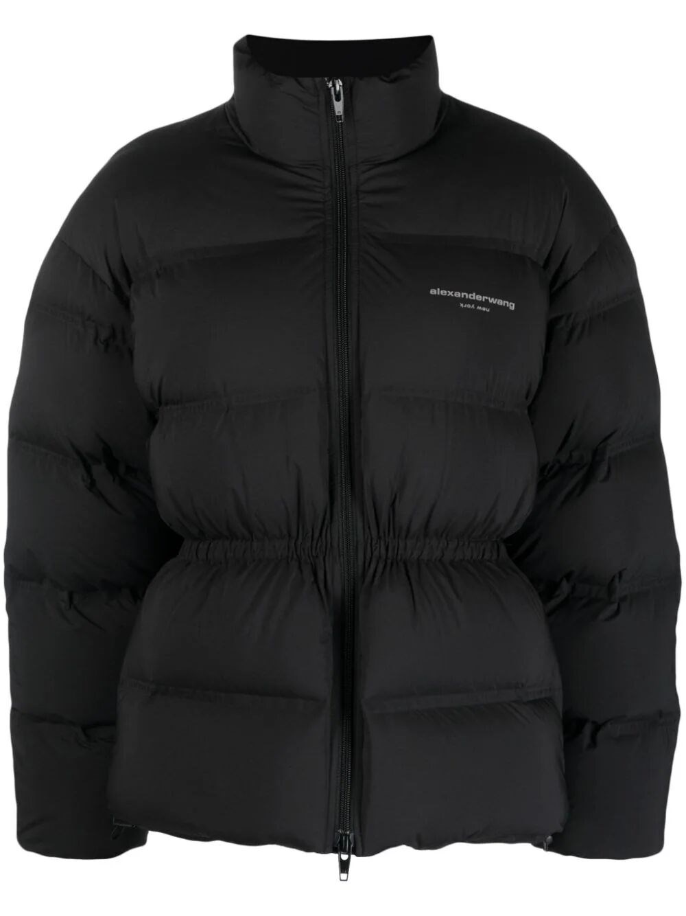 ALEXANDER WANG LOGO-PRINT PADDED-DESIGN JACKET