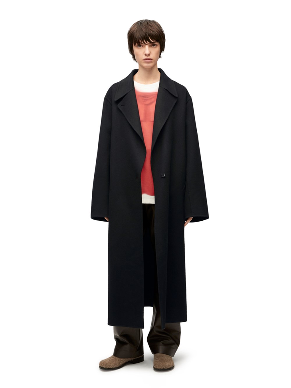 Coat in wool and cashmere