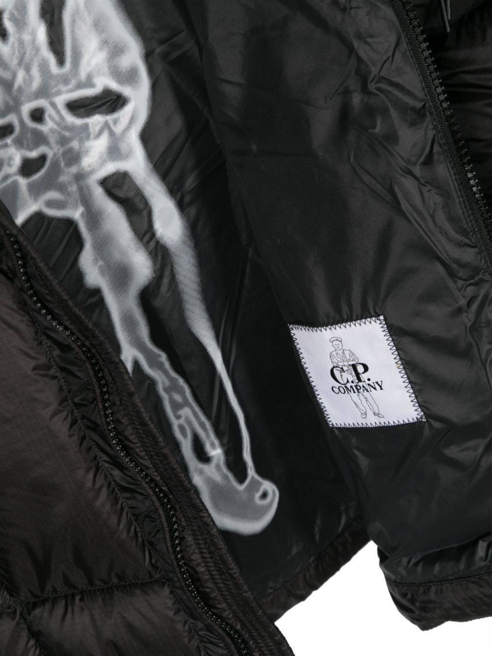 black duck feather padded design jacket