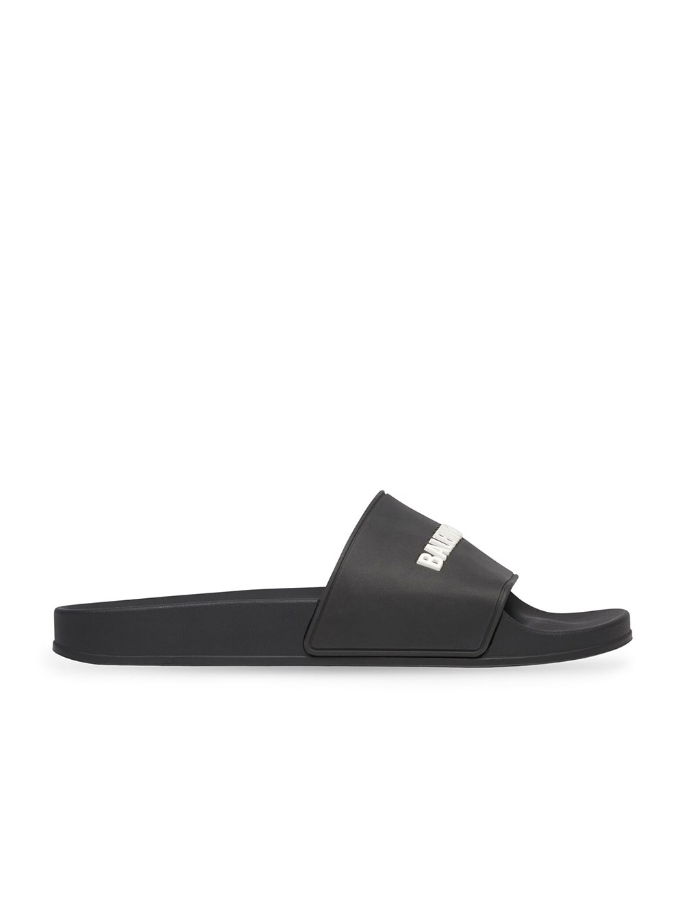 Shop Balenciaga Pool Slide Sandals In Black