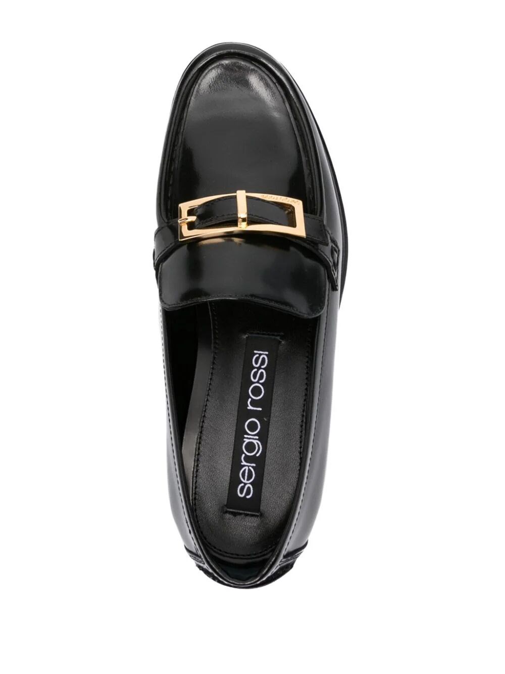  logo-engraved buckle loafers