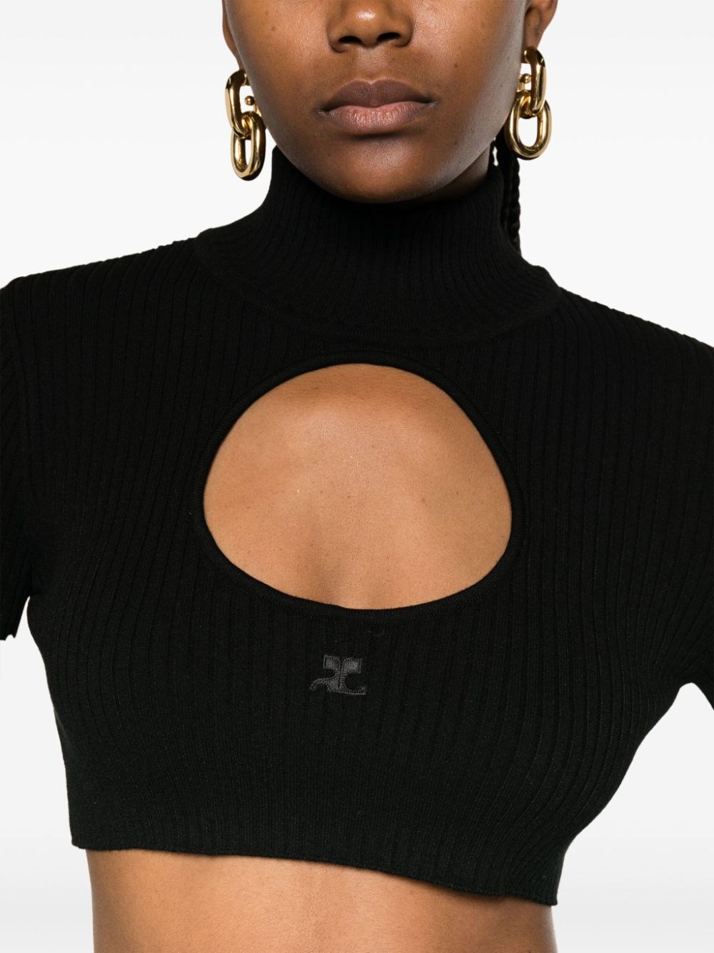 Cut-out long-sleeves jumper