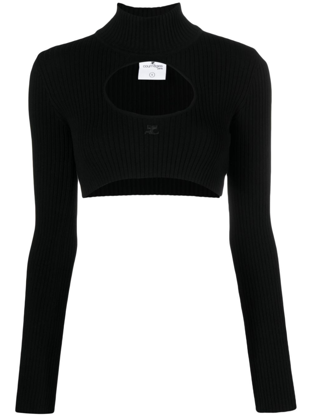 Cut-out long-sleeves jumper