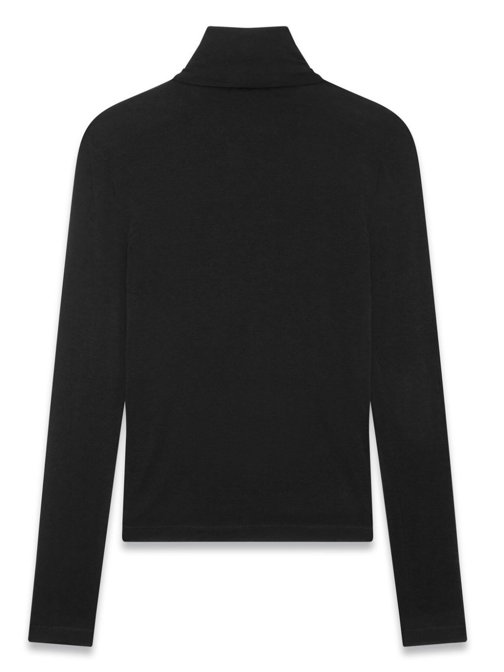 Cassandre-embroidered roll-neck jumper