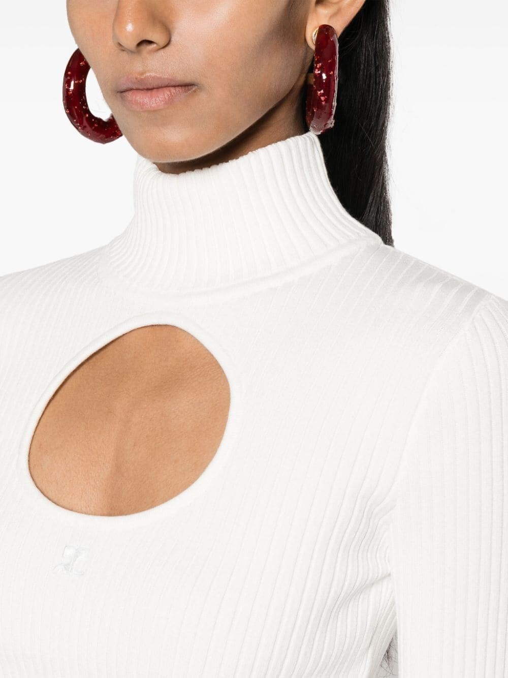 Cut-out long-sleeves jumper