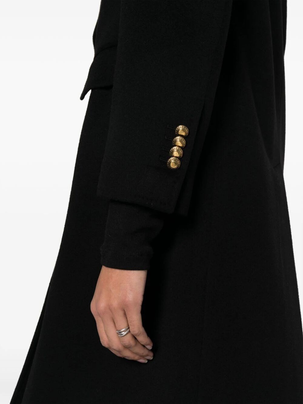 double-breasted cashmere coat