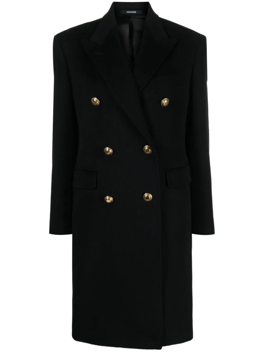 double-breasted cashmere coat