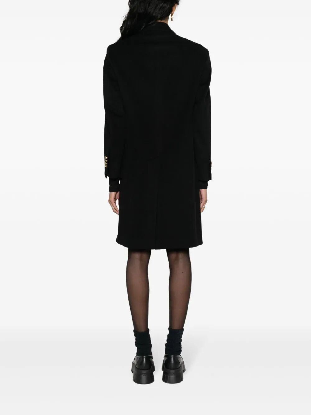 double-breasted cashmere coat