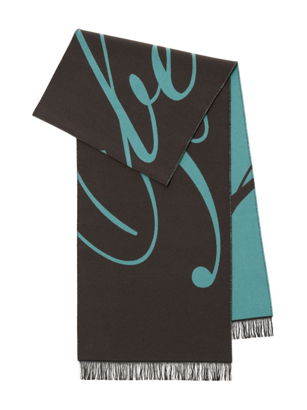 Burberry Two-tone Design Scarf In Multicolour