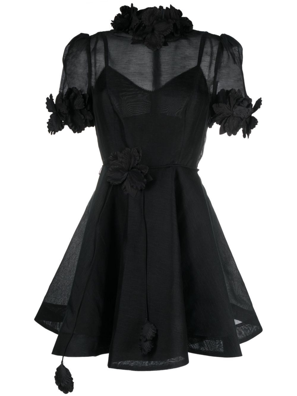 Prada Black Floral Silk Doctor Bag - Ann's Fabulous Closeouts