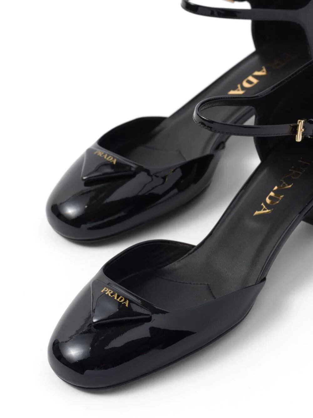 Patent leather pumps