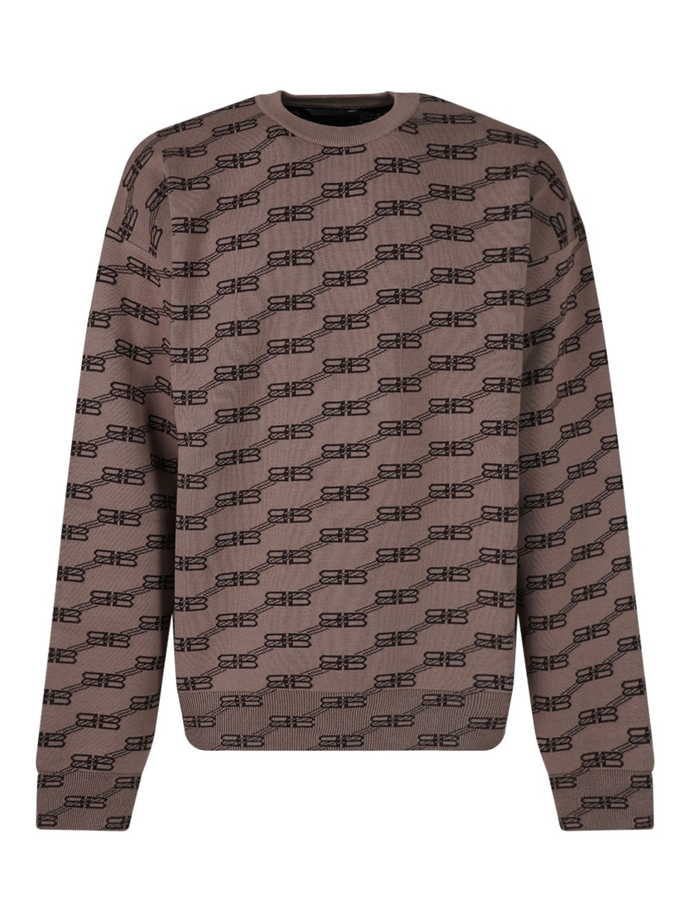 Shop Balenciaga Pullover Sweater In Brown