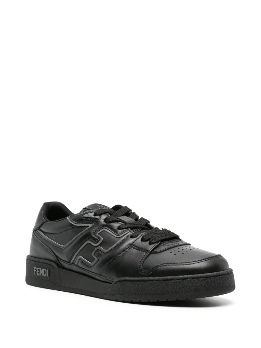 Fendi Match leather sneakers