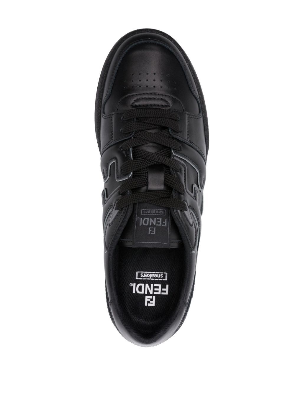 Fendi Match leather sneakers