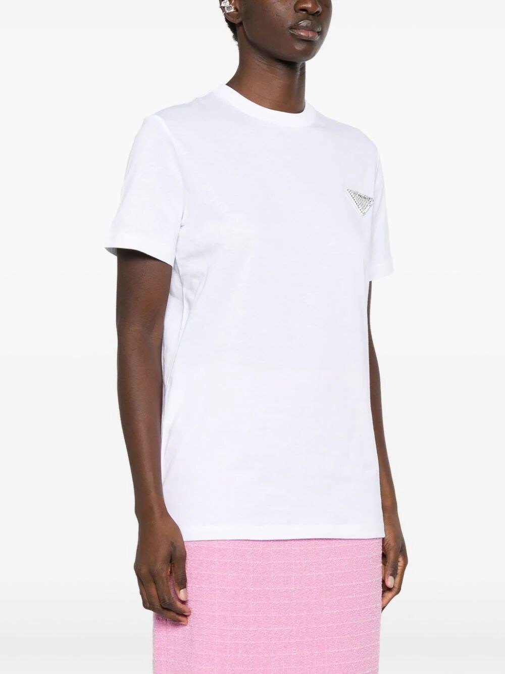 Embroidered jersey T-shirt