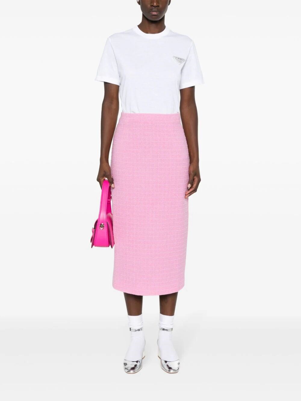 Embroidered jersey T-shirt