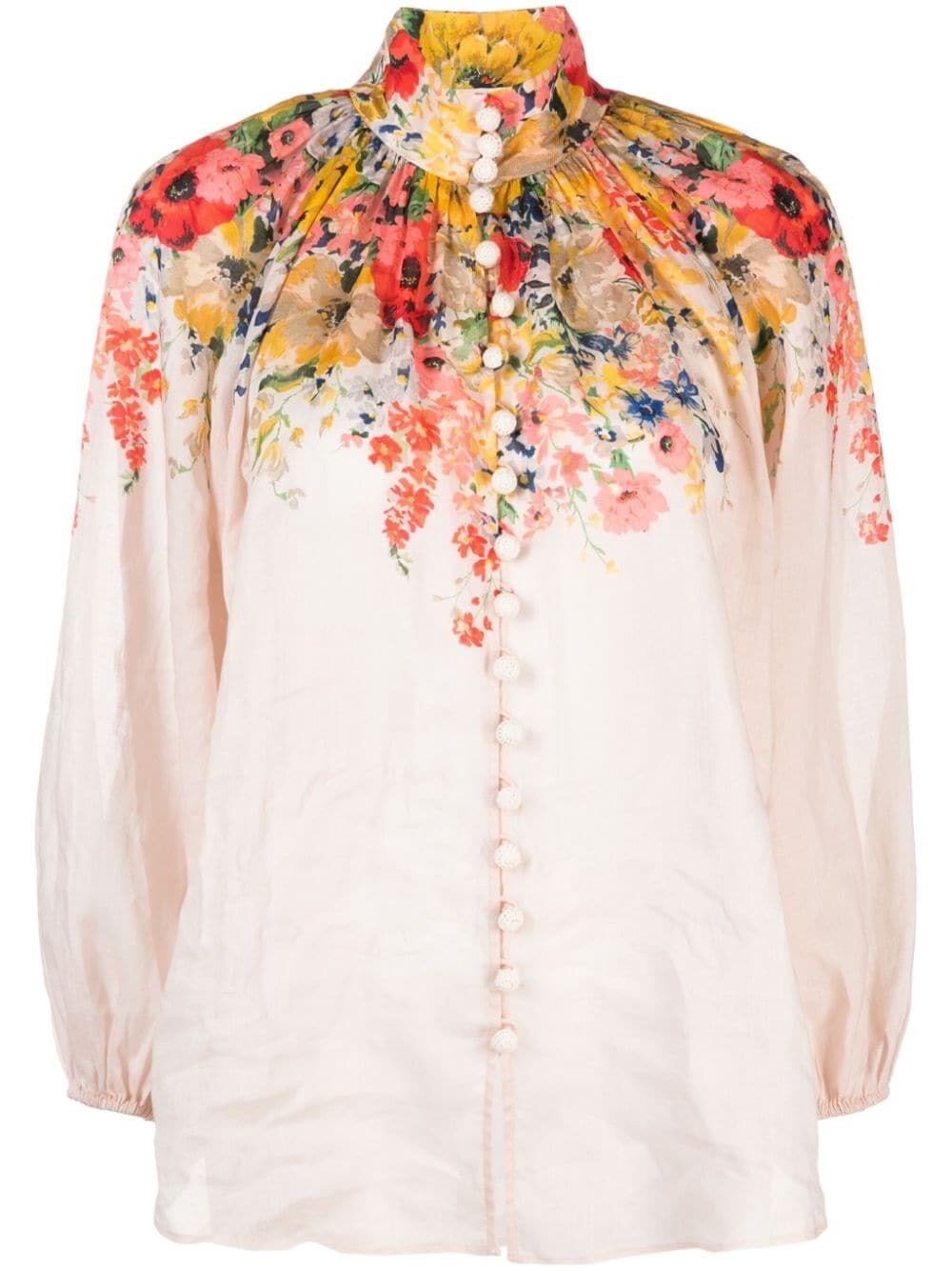 Floral print blouse