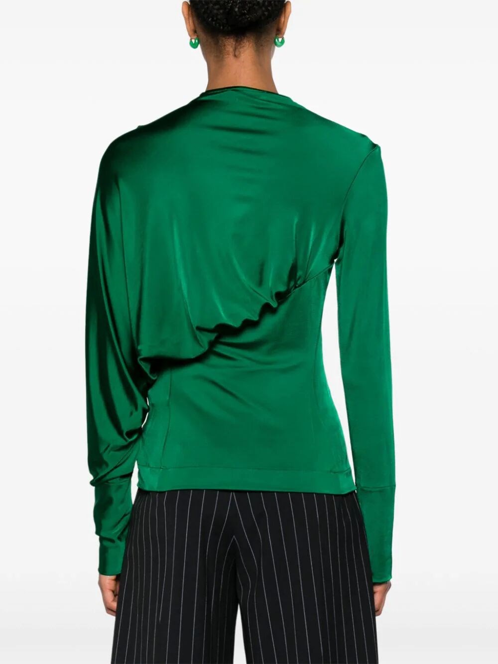 Gathered detail long-sleeve top