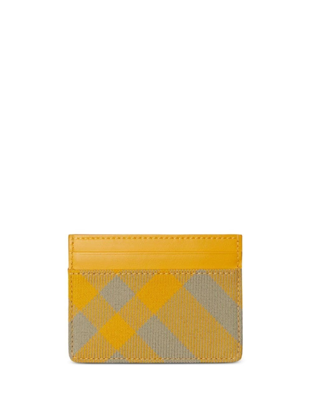 Burberry Check Card Case In Brown