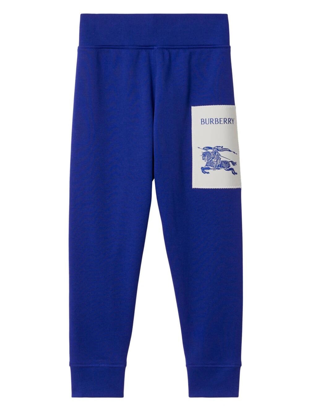 Shop Burberry Ekd Jogging Pants In Blue