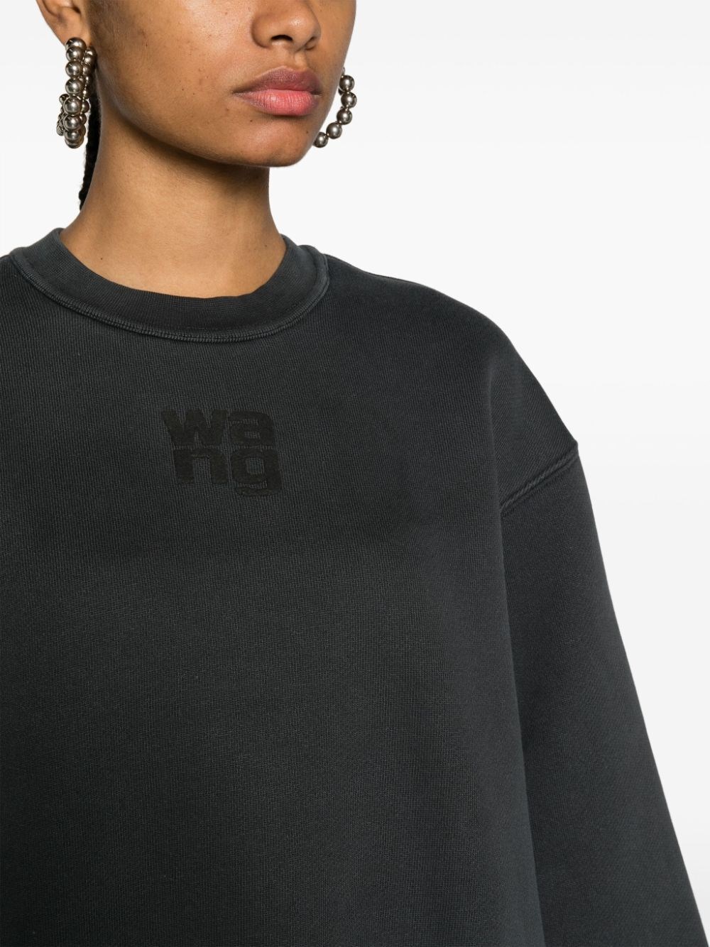 Logo round neck sweater