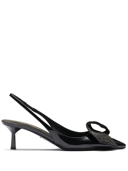 Prada Mesh slingback pumps available on Monti Boutique - 66046 Prada Mesh slingback pumps available on Monti Boutique - 66046