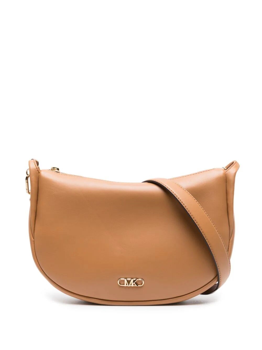 Michael Kors Mk Kendall Leather Shoulder Bag In Brown