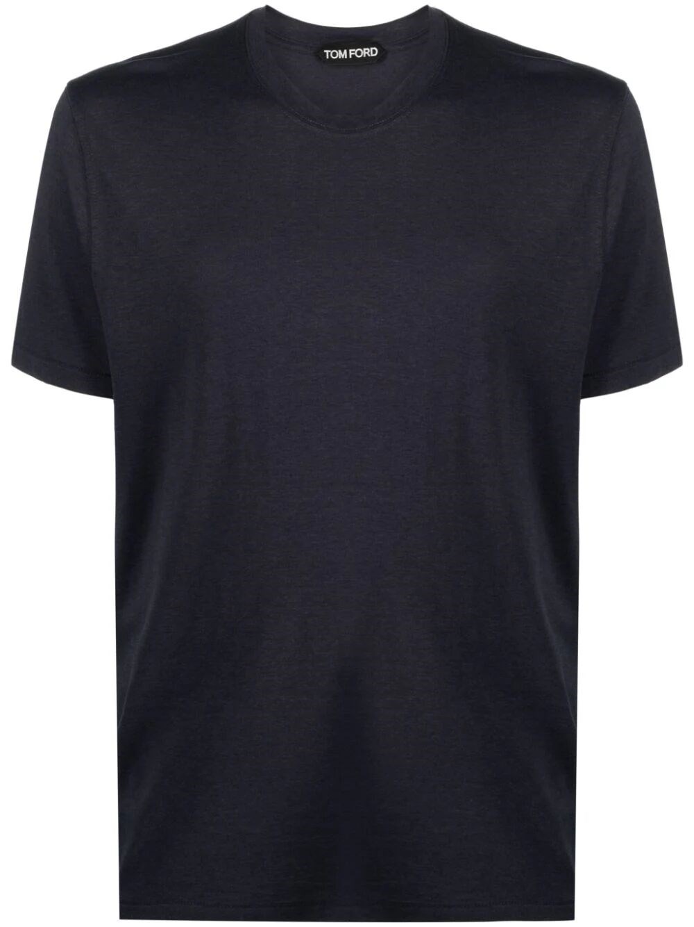 Tom Ford T-shirt With A Mélange Effect In Blue