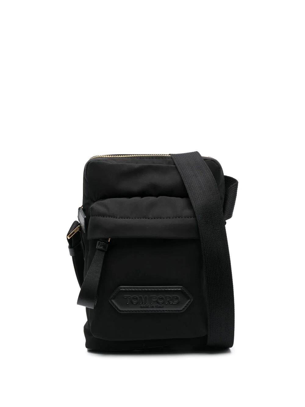 Tom Ford Zip-up Messenger Bag In Black
