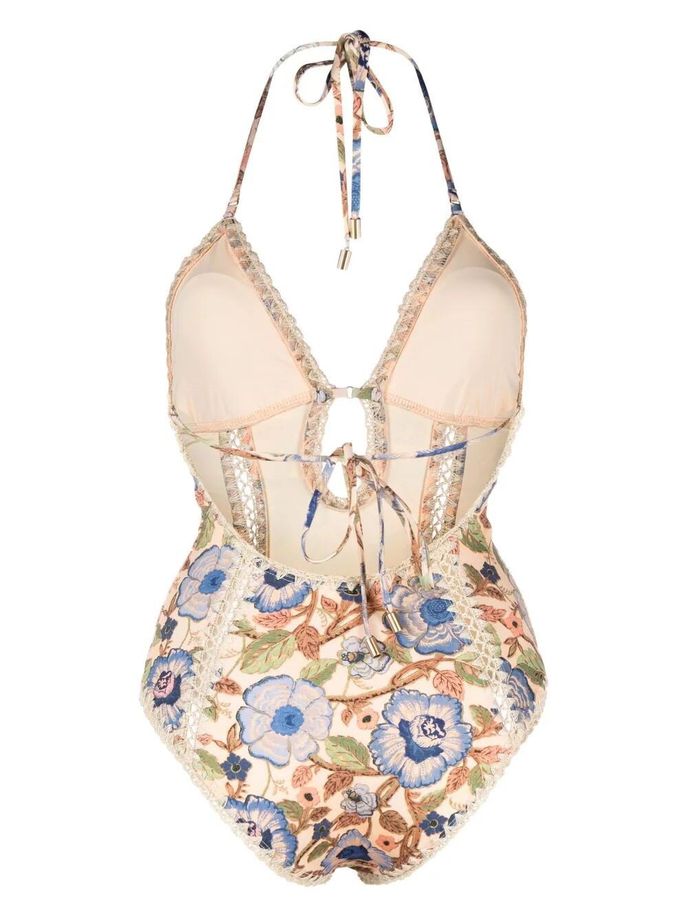 Junie crochet-trim swimsuit