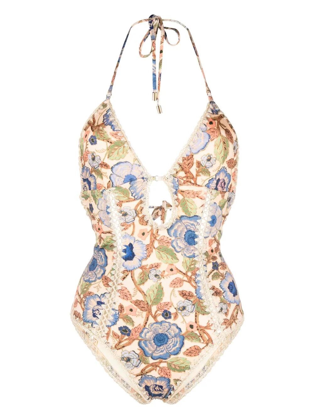 Junie crochet-trim swimsuit