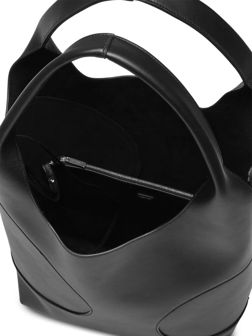 Hobo bag with cut-out detailing