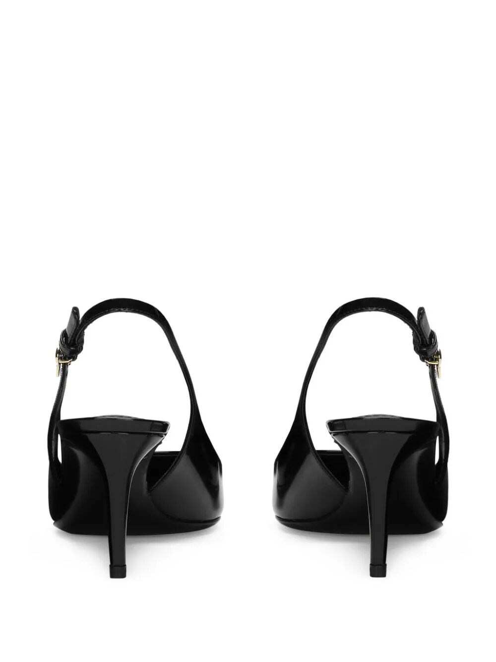Patent leather slingback