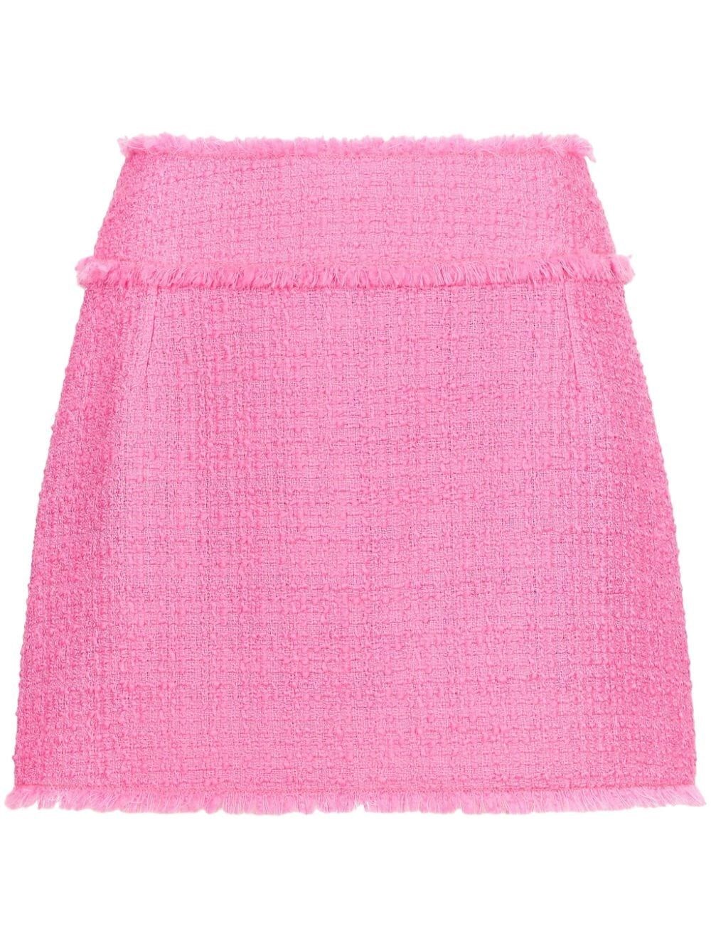 Wool blend mini skirt