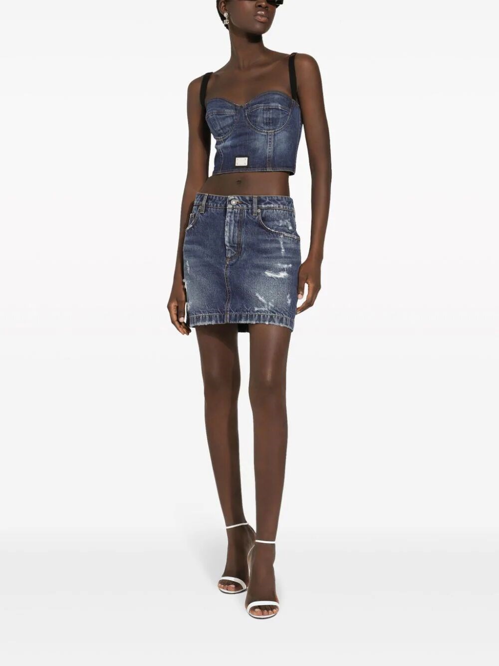 Mini skirt in denim