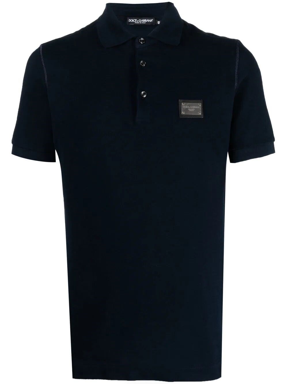 Polo with logo tag