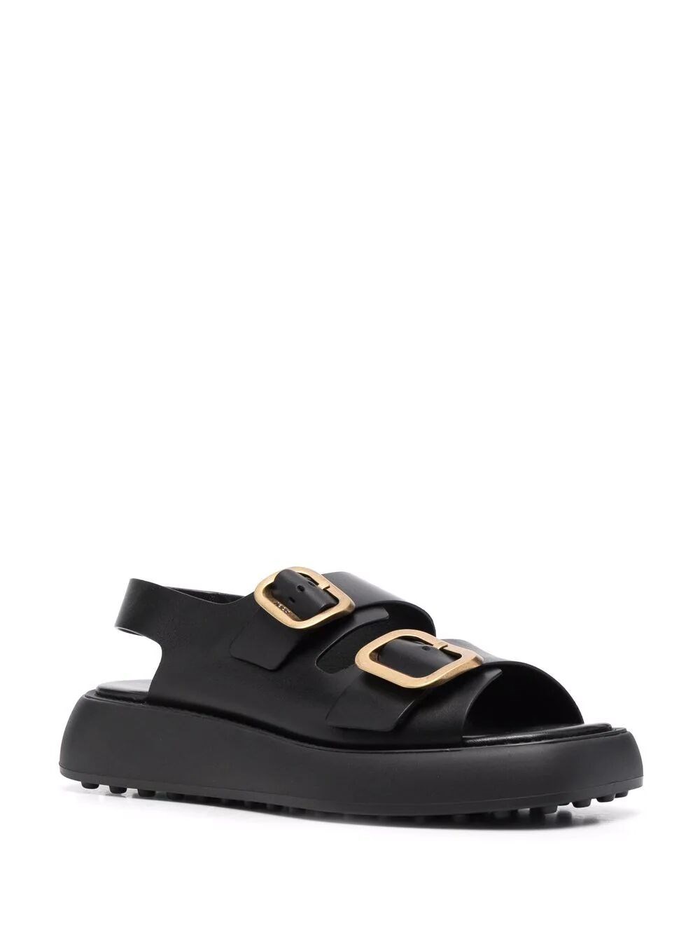 Sandals with buckles