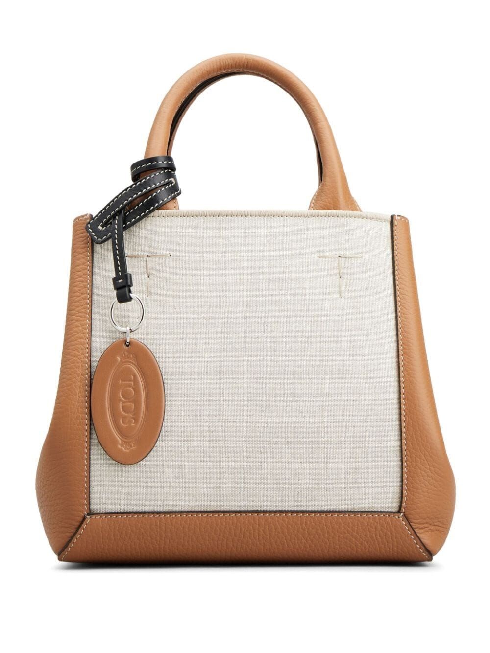 Tod's Color-block Panelled Design Handbag In Brown