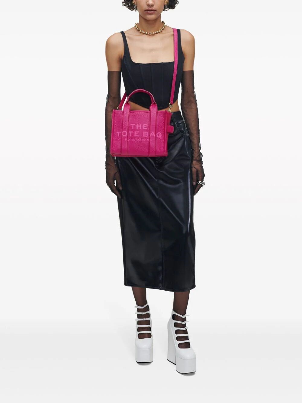 THE LEATHER SMALL TOTE BAG