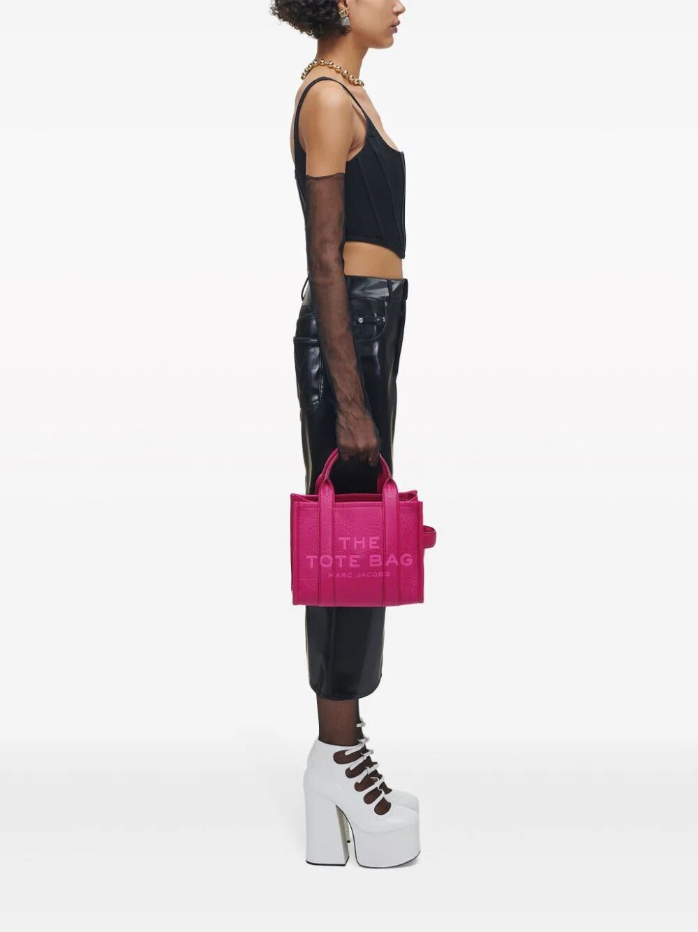 THE LEATHER SMALL TOTE BAG