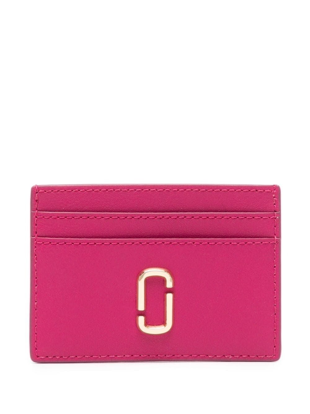 Shop Marc Jacobs The J Marc Card Case In Pink & Purple
