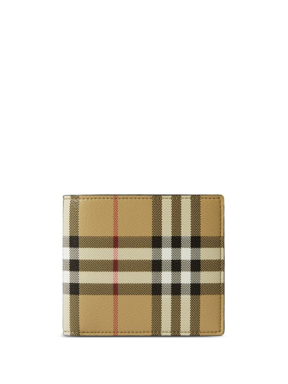 Bi-fold vintage check wallet