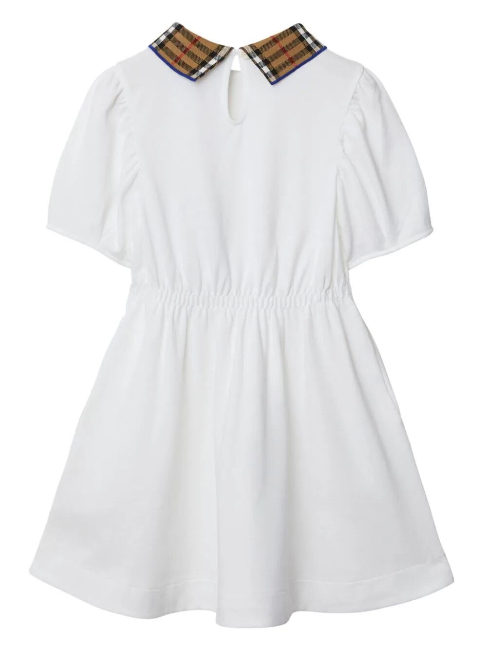 Check Collar Polo Shirt Dress