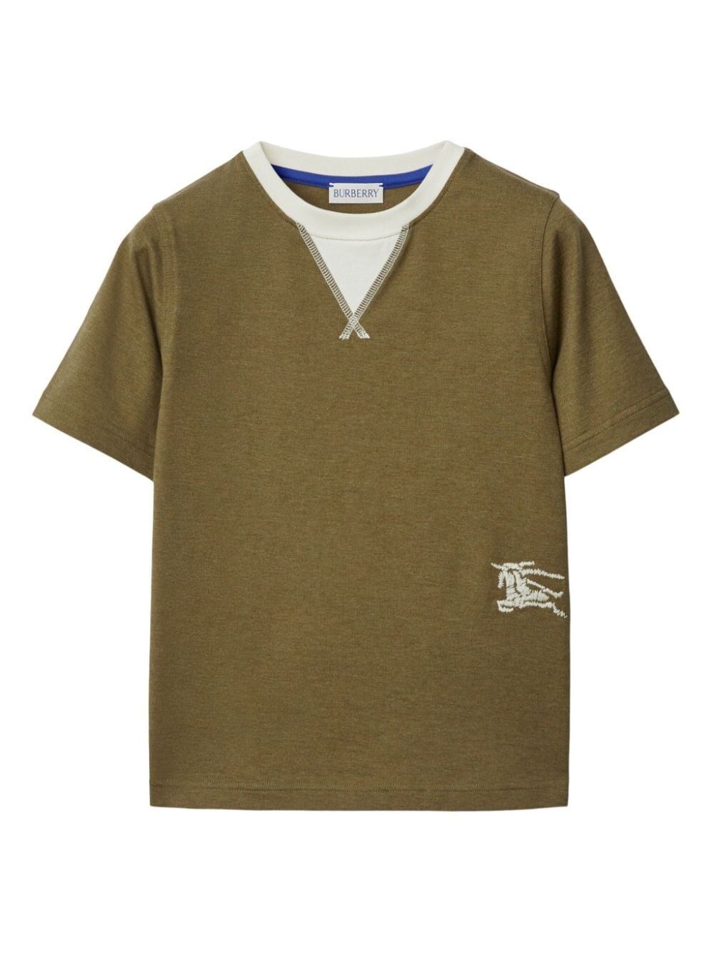 Burberry Kids' Two-tone T-shirt In Brown