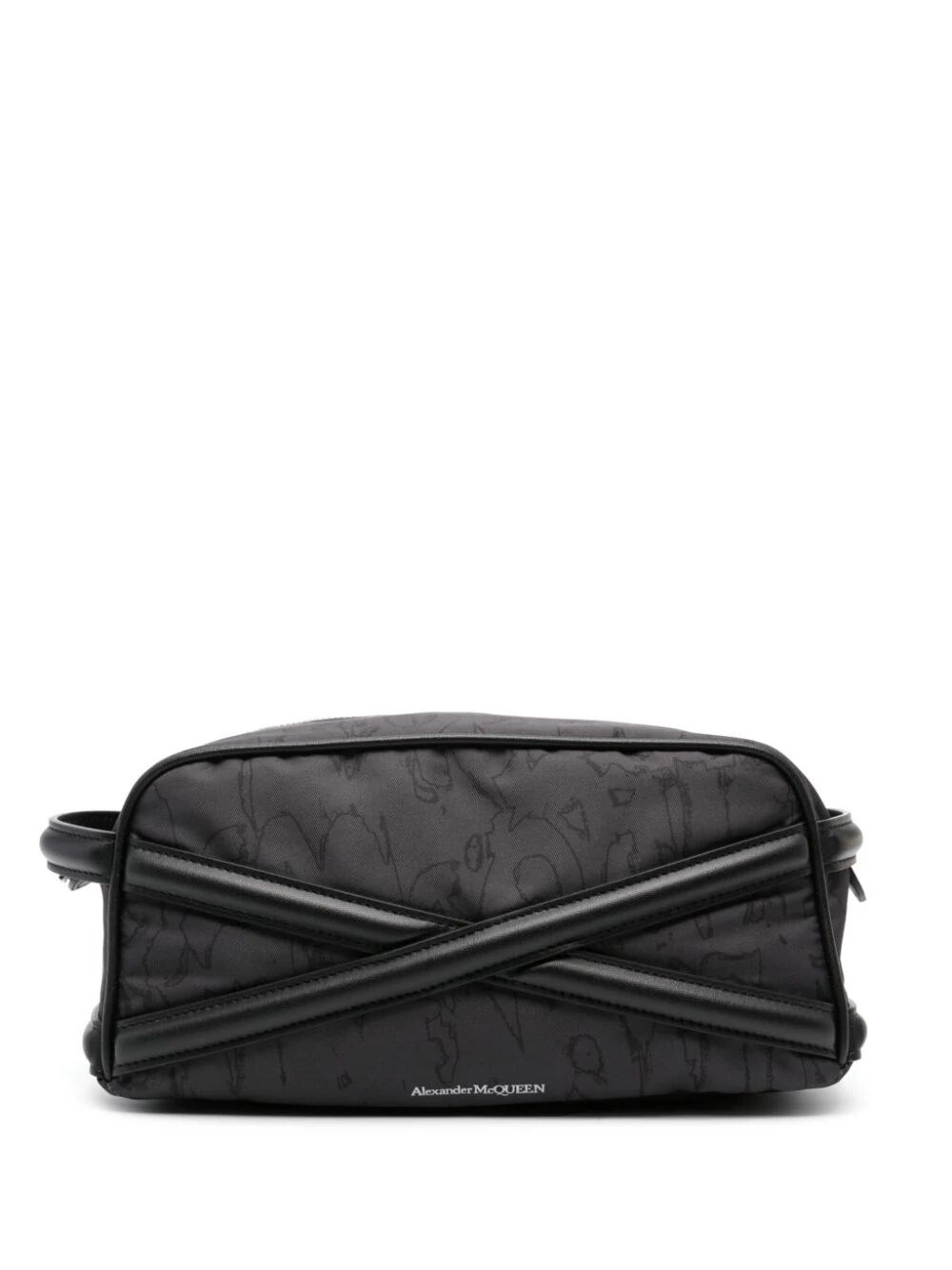 Shop Alexander Mcqueen Beauty Bag In Black
